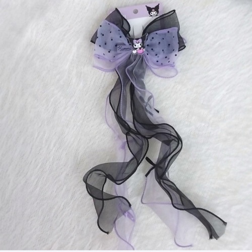 2S50853Kuromi Bow Hairclip