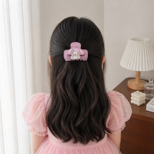 2S50879 Claw hairclip - Sanrio My Melody clear mini hair claw clips is Suatible for children 3years old and above.