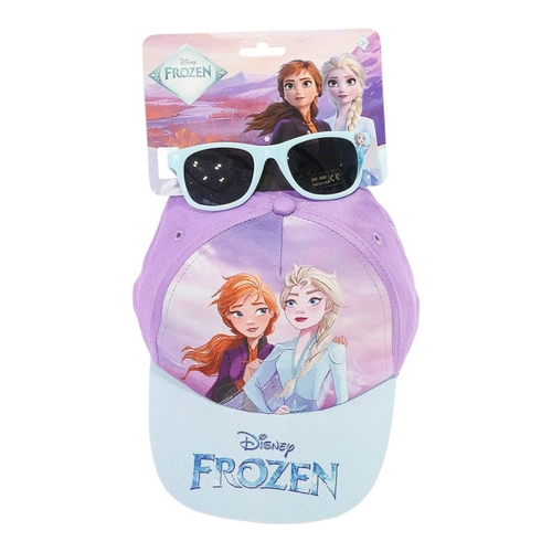 51882Frozen Cap&Sunglasses - a Disney Frozen Cap and Sunglasses Set are suitable for children 3years old and above, the cap is cotton material and the sunglasses is original.