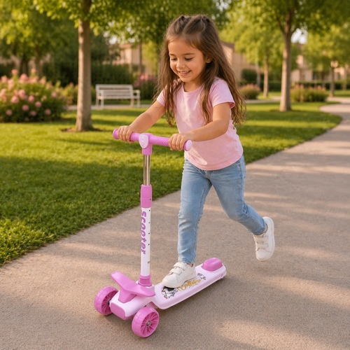 SS25 SCOOTER - a children's three-wheeled kick scooter designed for stability and easy maneuverability.&nbsp;a three-wheel configuration for enhanced balance, making it suitable for beginner riders.&nbsp;&nbsp;The height can be adjusted to accommodate growing children. 4 years old and older