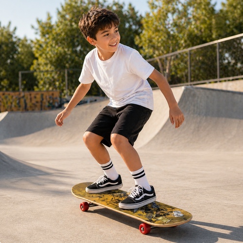 5402 SKATEBOARD - High quality skateboard&nbsp;for kids, teens & adults🎨 Comes in multiple attractive colors & unique designs💪 Strong and durable deck for long-lasting performance⚙ Smooth-rolling wheels for stable and easy control🖐 High-grip surface for better balance and safety.