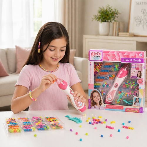 MBK-510Hair & Beads - Hair Braider and Beads kit, likely branded as 