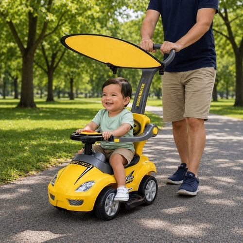 CHILDREN'S CAR-301(zoe202) - A 3 in 1 Cart and is a multifunction walker too. It is Lightweight, beautiful, durable, flexible. It is also easy to assemble and is made of strong plastic.