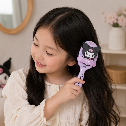 50788 Kuromi Hairbrush - Kuromi Hairbrush is perfect gift to your children 3+ages
