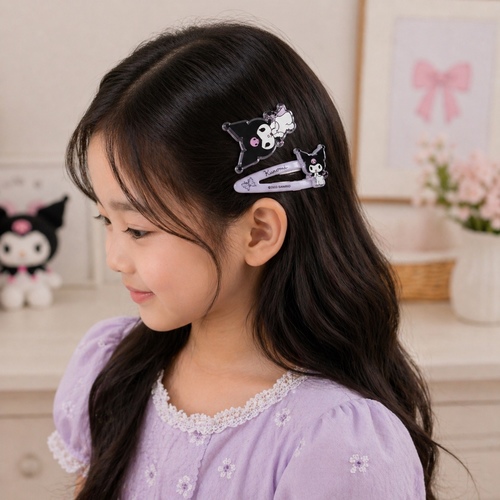 50863 Kuromi HairClip - Kuromi hairclip is suitable for children 3+ages