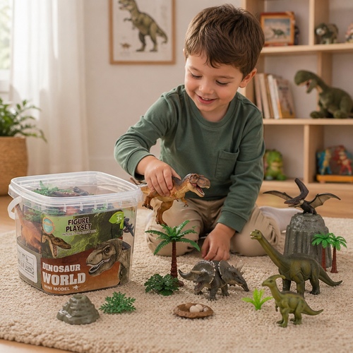 VS2597 Dinosaur World - Dinosaur World is 16pcs and suitable for children 3+ ages.