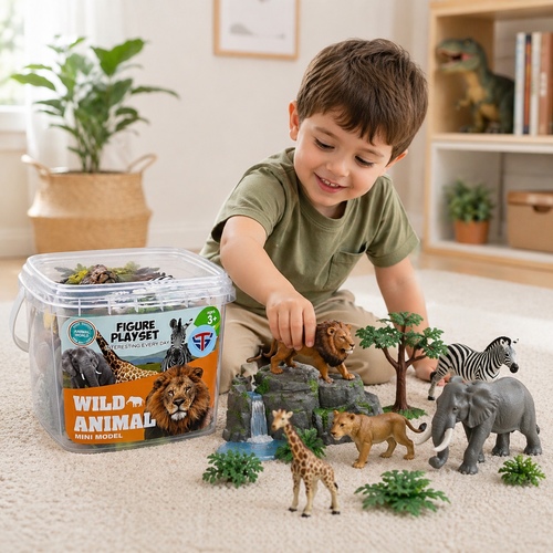 VS2596 Wild Animals - Wild Animals play set 18pcs materials. Its suitable for children 3 years old and above.