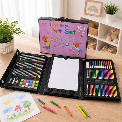 88868 Art Set - You can enjoy yourself and release all of your inspirations and thoughts, enjoy and develop the fun that brought by drawing. Also drawing with these art kits can help promote the thinking ability and creativity from little kids.suitable for children 3 years old and above.