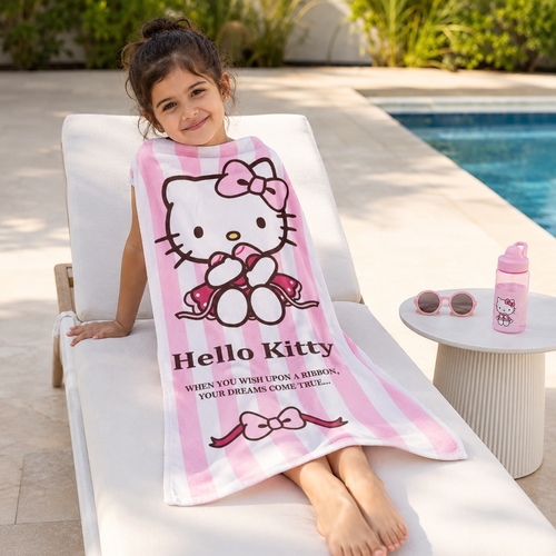60199 Girl's Towel - Hello Kitty