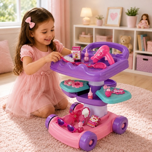 36778-141A/SK-Beauty Salon Trolley Play Set
