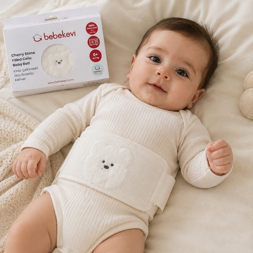Bebekevi Baby White Belt 1426/FD