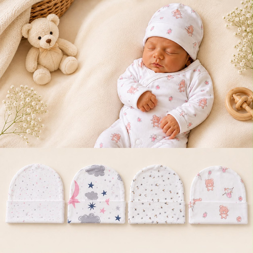4-Piece Baby Cap for New Born / 30215FD
