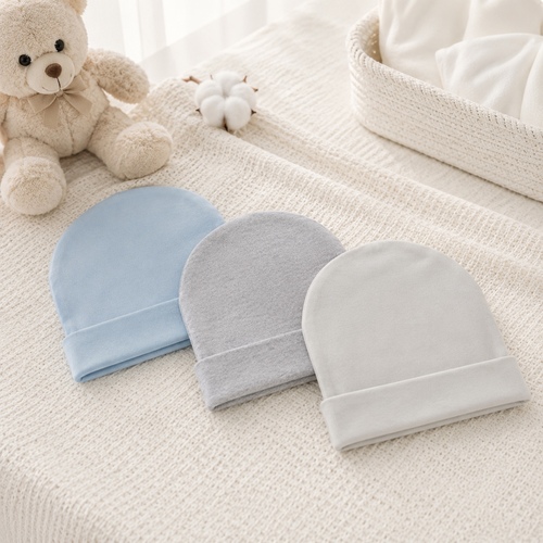 3-Piece New Born Baby Cap 30203FD