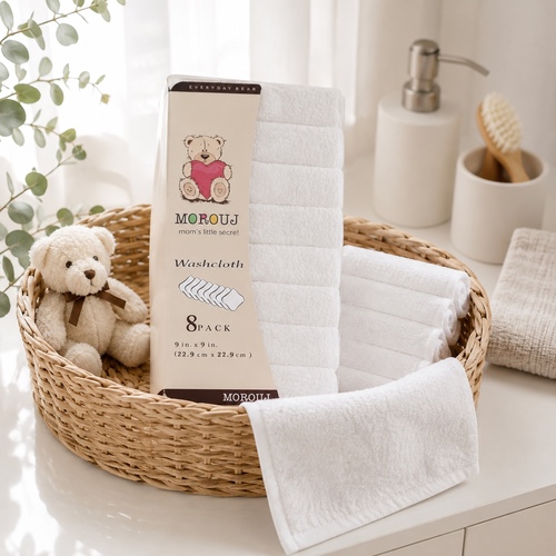 8-Piece Baby Washcloth 1204