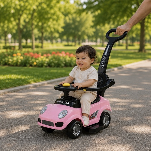 Ride On Car Push Bar - Pink SDX-6688T/ZT