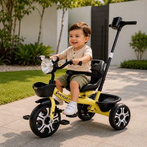TRICYCLE PUSH BAR 619-YELLOW / ZT