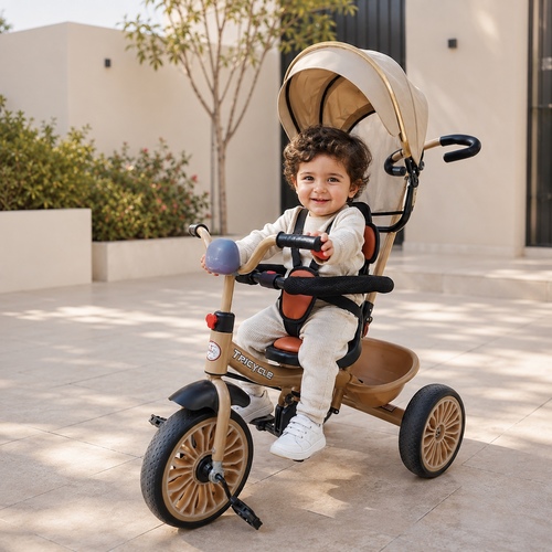 Tricycle-Stroller 6167/ZT Beige