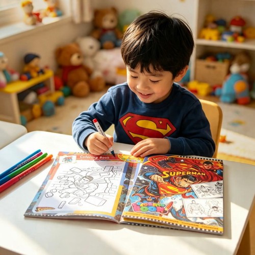 8282/KRS-Super Man Cloring book
