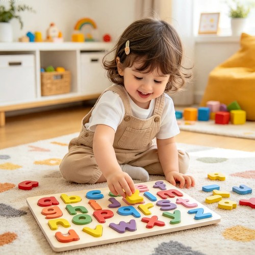FLM-Wooden Puzzle Alphabet