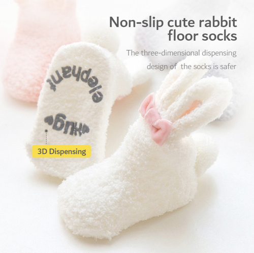 Non slip winter socks - rabbit