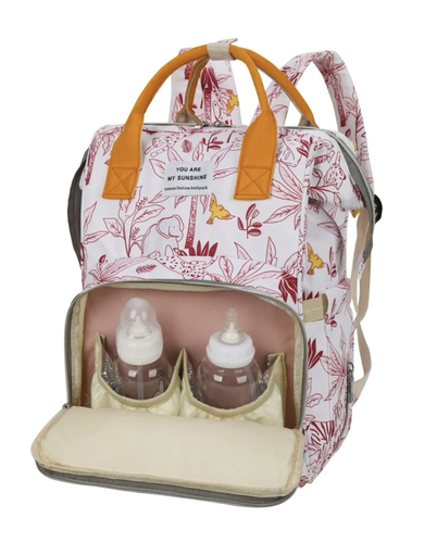 Diaper bag - jungle (red)