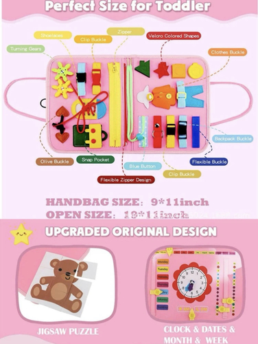 Busy board - pink
