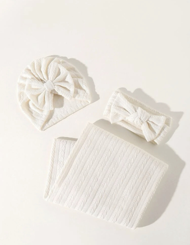 Swaddle with hat and headband  #2
