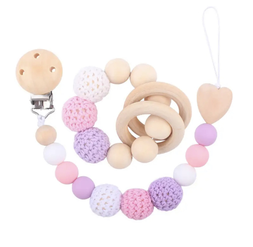 Pacifier chain with teether