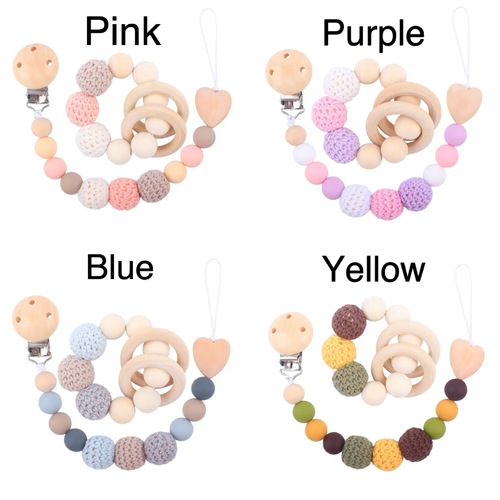 Pacifier chain with teether