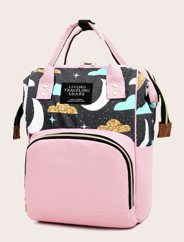 Diaper bag - clouds