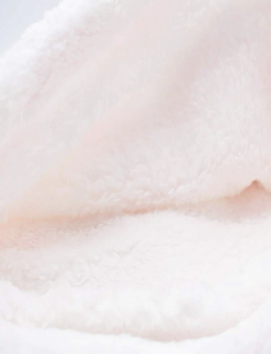 Pink and white blanket