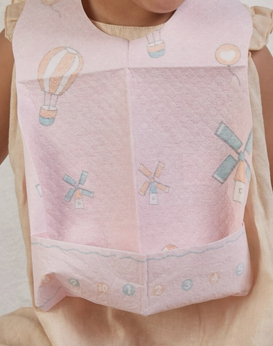 Disposable bibs - girls