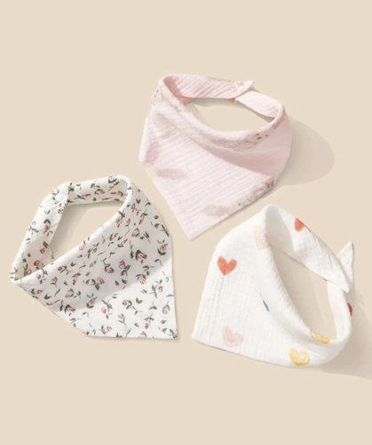 3 piece mix bibs - bunny