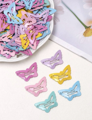 50 pieces butterfly hair clip