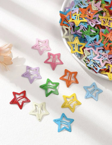 50 pieces star hair clip