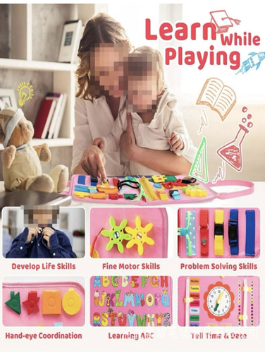 Busy board - pink
