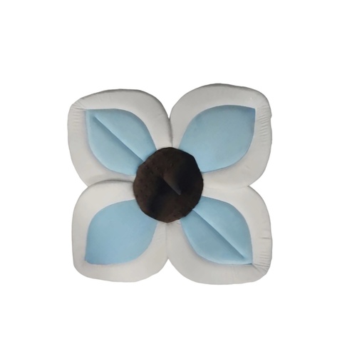 Flower sponge bath - white edges