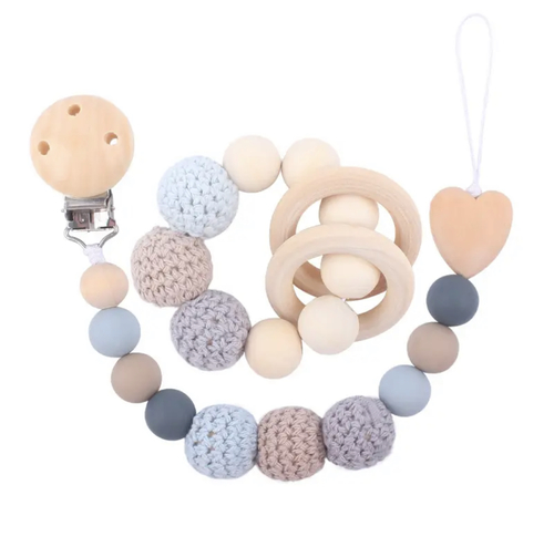 Pacifier chain with teether