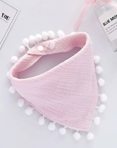 triangular bib with tassel - 5 pieces