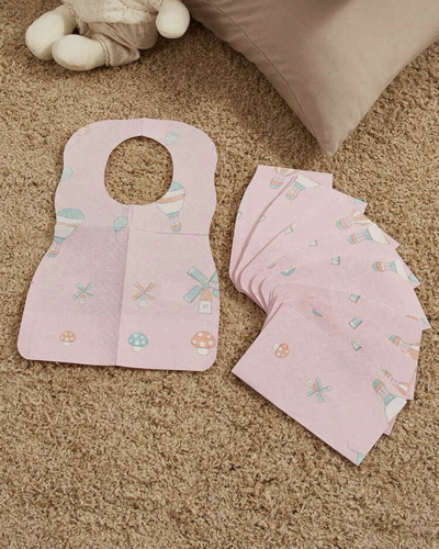 Disposable bibs - girls
