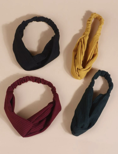 4 pieces ribbed headband