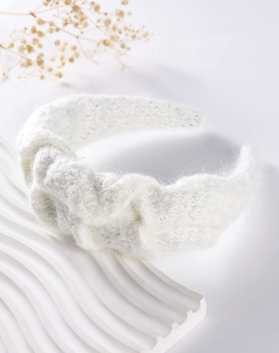 Wool hair hoop