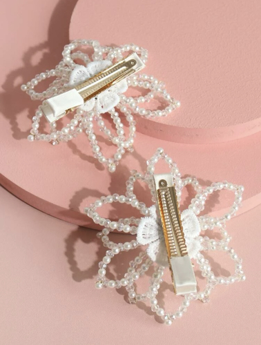 2 pieces pearl hair clip
