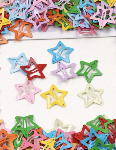 50 pieces star hair clip