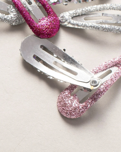 8 pieces glitter hair clip
