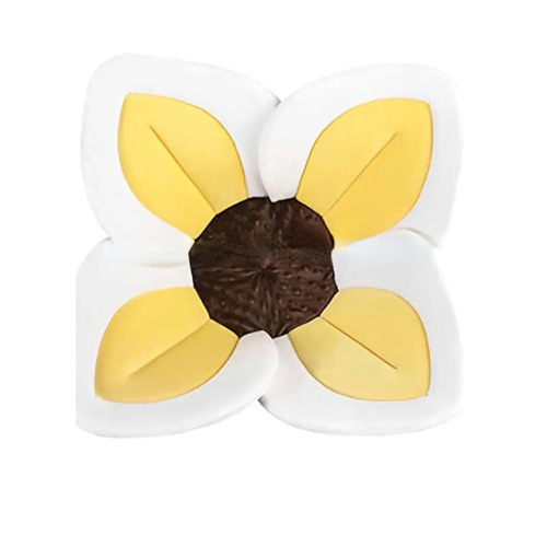 Flower sponge bath - white edges