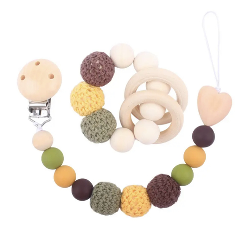 Pacifier chain with teether