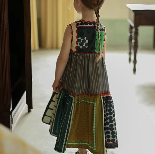 Multi-pattern dress