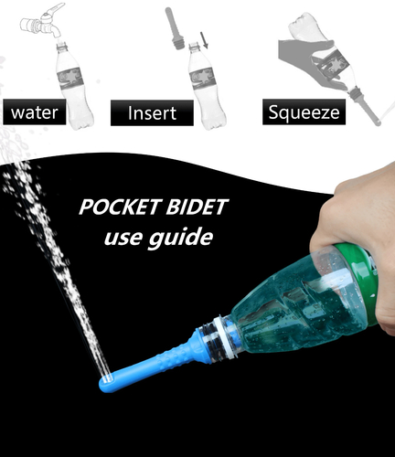 Portable bidet bottle