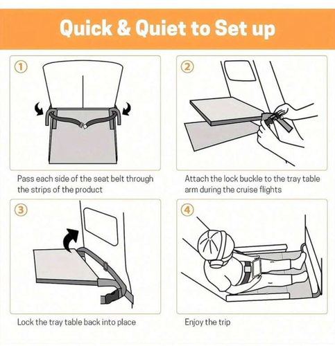 Children airplane  footrest